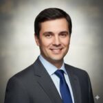 Уверенный в себе бизнесмен, портретное фото для Мацони Рест, премиум бизнес-ланчи.